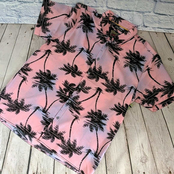 Good Vibes by Drill Clothing Shirts Mens Palm Tree Buttondown Poshmark